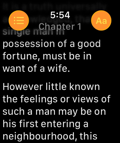 The same paragraph shown in a black theme with white text.
