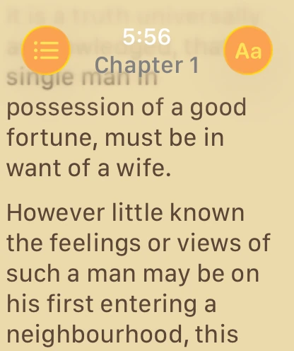 The same text in a warm sepia theme.